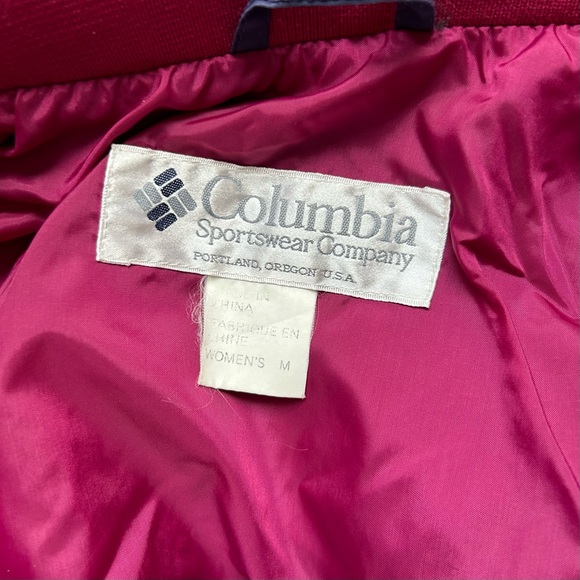 Vintage 90s Columbia Long’s Peak Convertible Fleece Winter Jacket Purple Medium - Picture 10 of 13